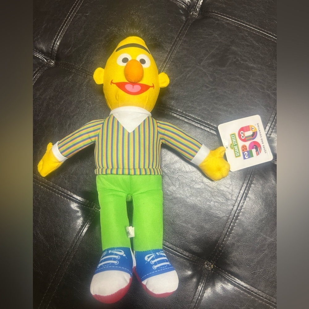 BERT Sesame Street Plush 50 Years And Counting Stuffed Plush Toy 16", BNWT